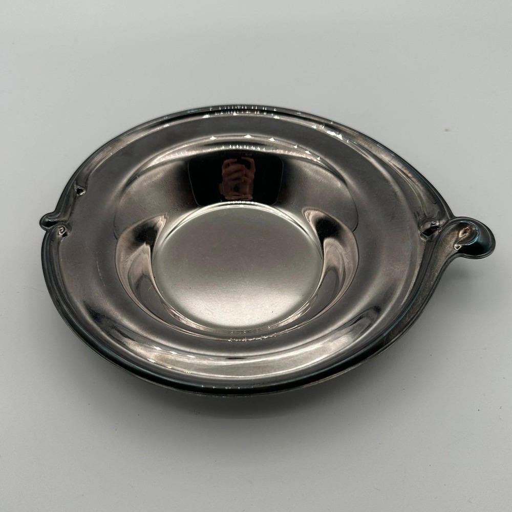 International Silver Co Vintage Porringer Bowl Scroll Handle Made in USA 06450